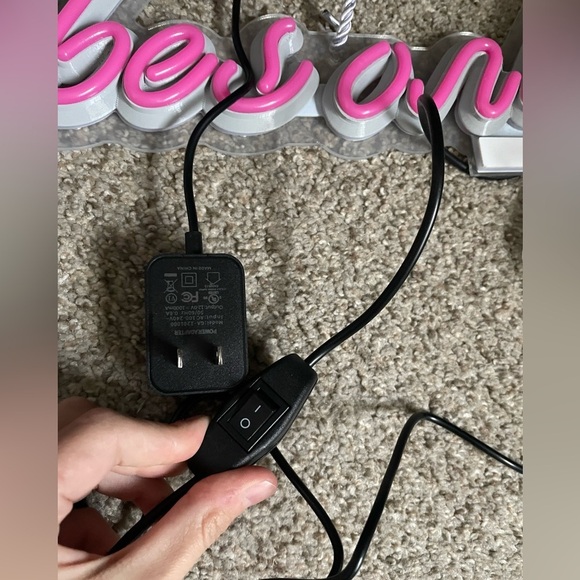 Good Vibes Only Neon Pink Light Up Sign - Picture 2 of 3